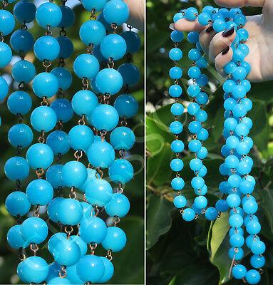 12" glass Turquoi...