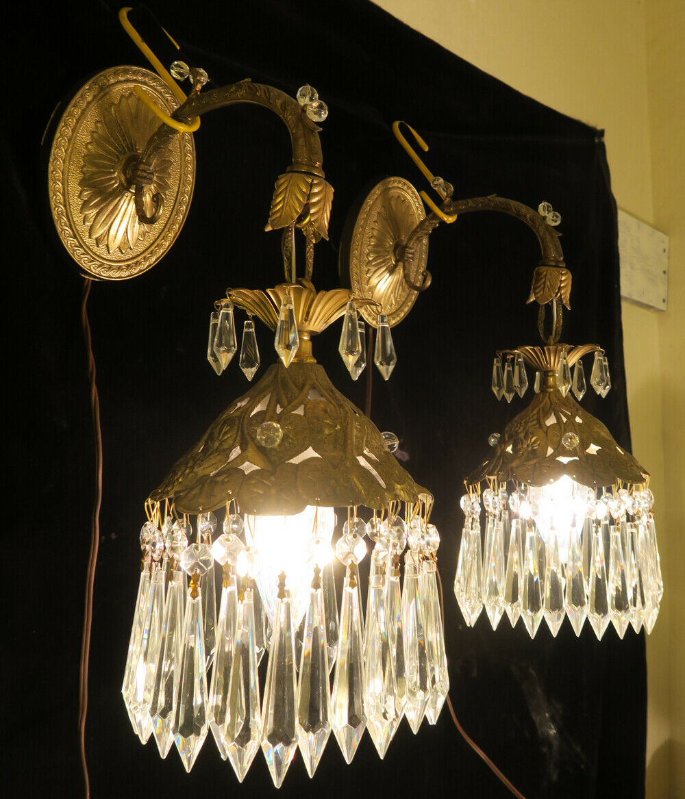 PAIR Sconce Brass...